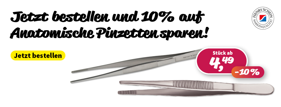 henry schein, anatomische pinzette, 10% sparen