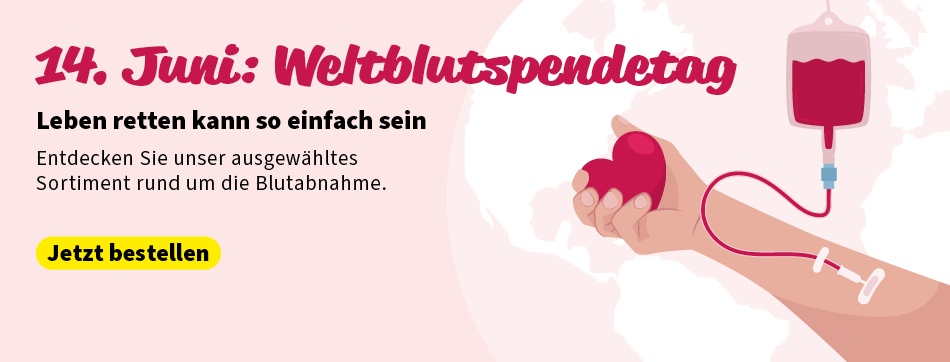 weltblutspendetag, blutspende, sterillium classic pure, spritzen, kanuelen, pflaster, bis zu 46% sparen