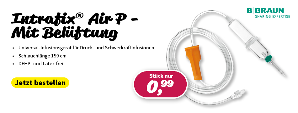 intrafix air p, bbraun, infusionsgeraet mit belueftung, 150 cm schlauchlaenge