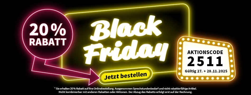 black friday, rabatt, 20% sparen, Aktionscode: 2511
