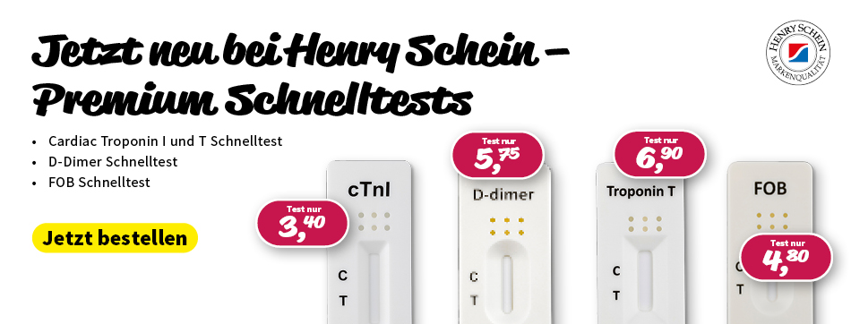 Cardiac Troponin I und T - Test, D - Dimer Schnelltest, FOB - Test