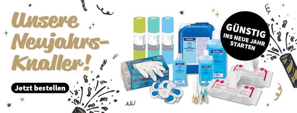 neujahrsangebote, praxi discount, sparen, guenstig, sterillium, urinteststreifen, hartmann, combur, roche, braun, sterican kanuelen, meliseptol wipes sensitive, blue sensor elektroden, micral test, aerzterollen, fripa, liegenpapier, latexhandschuhe