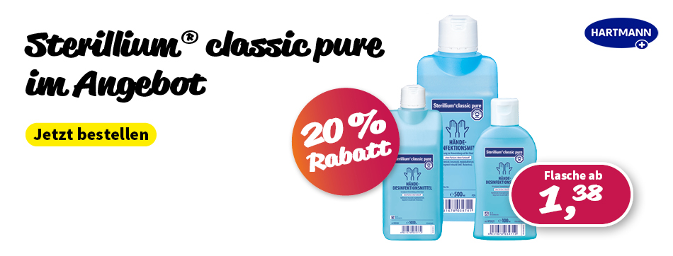 sterillium classic pure, handdesinfektion, haendedesinfektion, hartmann