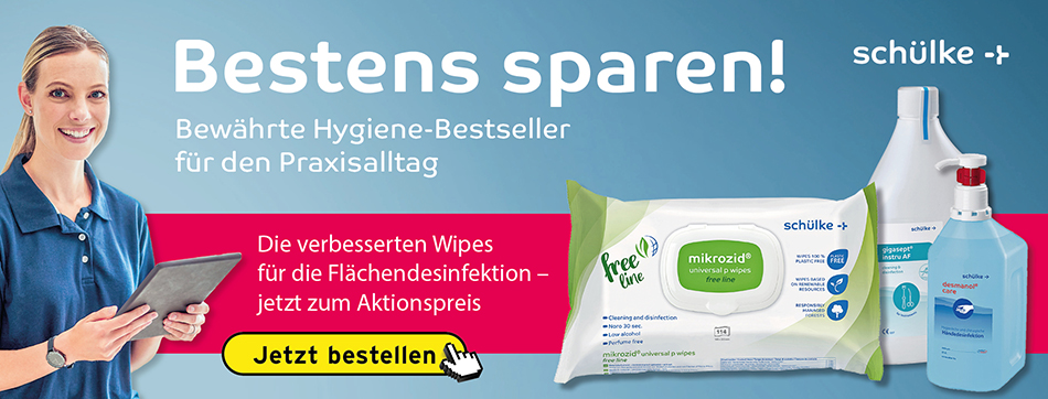 schuelke, mission hygiene, bestens sparen, desmanol, mikrozid universal wipes premium, gigasept, esemtan, rabatte, angebote 