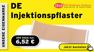 DE Injektionspflaster, de healthcare, pflaster, injektion, blutabnahme