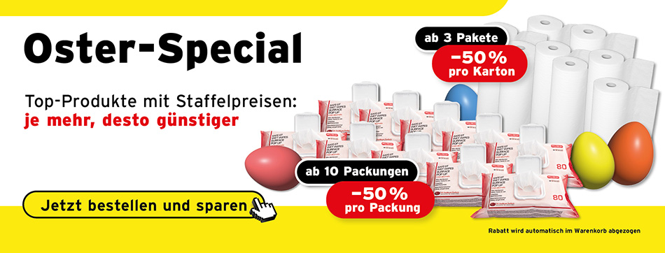 staffelpreise, guenstig, eigenamrke, de healthcare, osterspecial, sterillium, hartmann