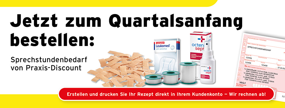 quartalsanfang, sprechstundenbedarf bestellen, rezeptdruckfunktion, rezept drucken, abrechenbar
