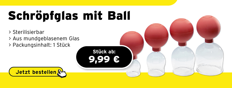 schroepfglas mit ball, naturheilkunde, heilpraktik, massage