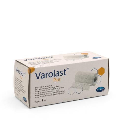 Varolast Plus Zinkleimbinde, 5mx8cm, 1Stk