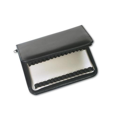 Ampullarium 60 Ampullen 18,5x13cm, Leder schwarz, 1St Ampullarium 60 Ampullen 18,5x13cm, Leder schwarz, 1St
