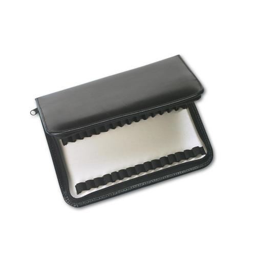 Ampullarium 60 Ampullen 18,5x13cm, Leder schwarz, 1St