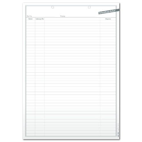 Einlegeblätter Behandlungsverlauf, 1000St