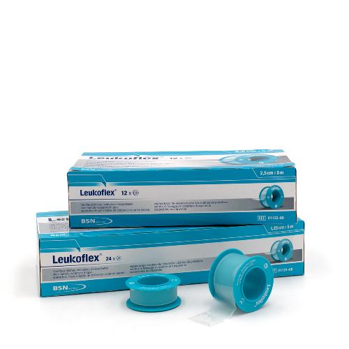 LEUKOFLEX Pflaster m.Ring 5mx1,25cm LEUKOFLEX Pflaster m.Ring 5mx1,25cm