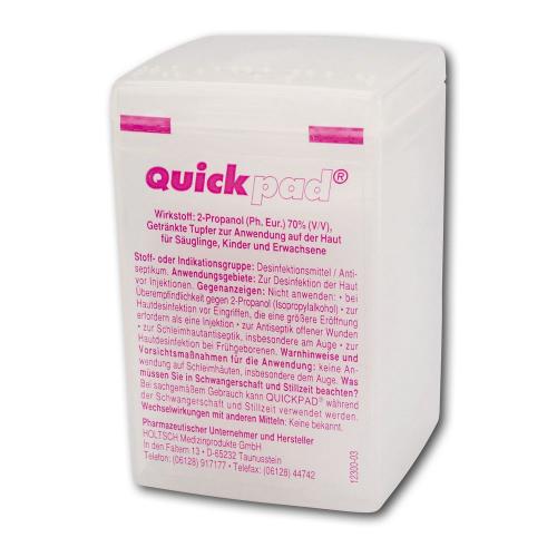 Quickpad Spenderbox Alkoholtupf. 45x45mm150 St