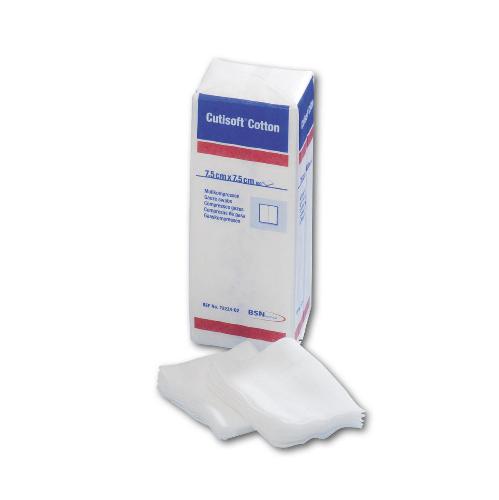 Cutisoft Cotton 8fach unsteril 7,5x7,5cm100St Cutisoft Cotton 8fach unsteril 7,5x7,5cm100St