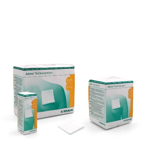 Askina Mullkompr. 8fach steril 10x10cm25x2St Askina Mullkompr. 8fach steril 10x10cm25x2St