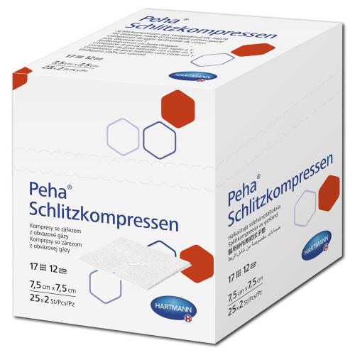 Peha Schlitzkompr. ster 7,5x7,5cm 25x2St Peha Schlitzkompr. ster 7,5x7,5cm 25x2St
