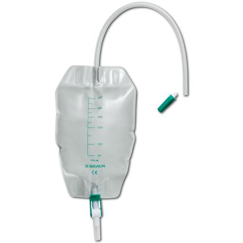 Urin-Beinbeutel 500ml, 60cm Schlauch, unsteril, 1St Urin-Beinbeutel 500ml, 60cm Schlauch, unsteril, 1St