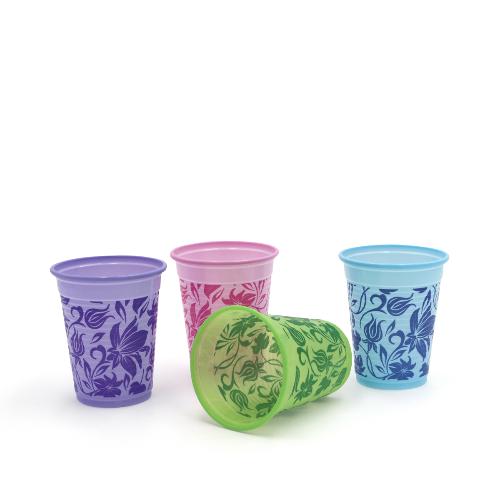 Monoart, Mundspülbecher Flower, grün, 1.000St