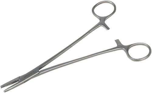 Nadelhalter, Einmalinstrument aus Metall, steril, Länge: 20 cm, 1 Stück