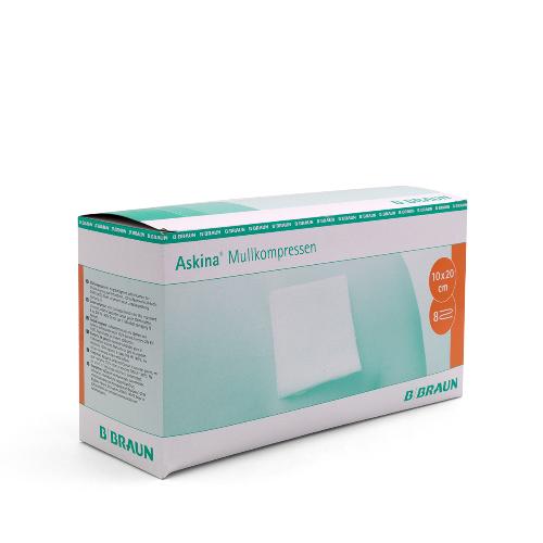 Askina Mullkompr. 8fach steril 10x20cm25x2St Askina Mullkompr. 8fach steril 10x20cm25x2St