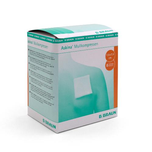Askina Mullkompr. 8fach steril7,5x7,5cm25x2St Askina Mullkompr. 8fach steril7,5x7,5cm25x2St