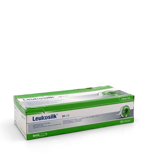 Leukosilk Fixierpflaster 5mx1,25cm, 24Stk