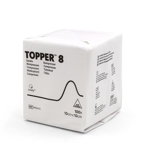 Topper 8 Kompressen unsteril 10x10cm100St Topper 8 Kompressen unsteril 10x10cm100St