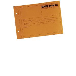EKG Karten orange 1Kanal A5 quer 100St EKG Karten orange 1Kanal A5 quer 100St