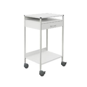 Steharbeitsplatz/Laptopwagen 08/16® weiß