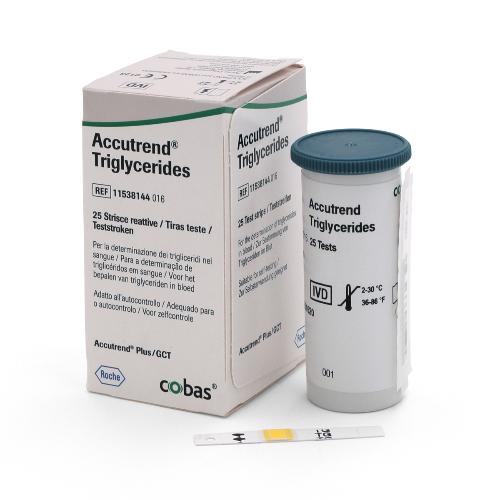Accutrend Triglyceride Teststreifen, 25St Accutrend Triglyceride Teststreifen, 25St