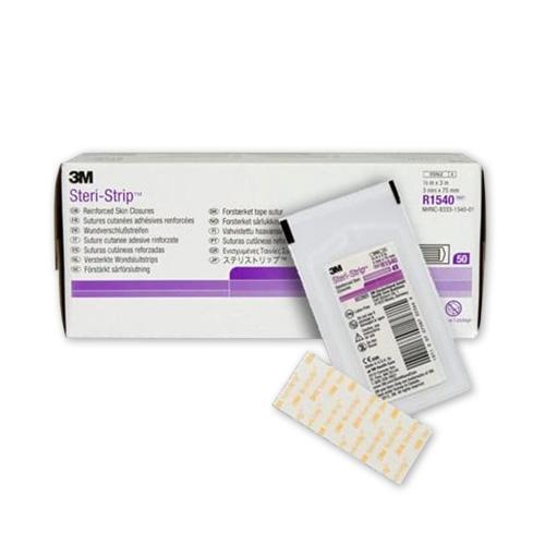 Steri-Strip, Wundverschlussstreifen, 0,3 x 7,5 cm, 50 x 5 Streifen