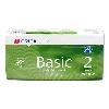 Toilettenpapier Basic, 2-lagig, weiß, 64 Rollen