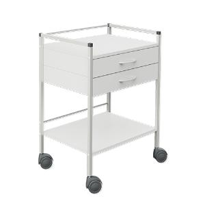 Vielzweckwagen 08/16 mit 2 Schubladen 60x45x83 weiß, 1St