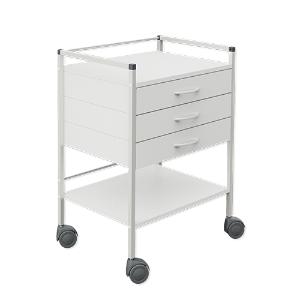 Vielzweckwagen 08/16 mit 3 Schubladen 60x45x83 weiß, 1St