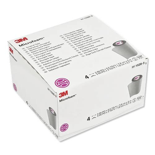 Microfoam Rollenpflaster, 7,5cmx3m, 4Stk