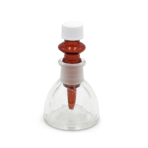 Glasflasche m. Pipette 40ml H 9,5cm 1St