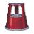 Rollhocker Kunststoff H43x43,5cm rot