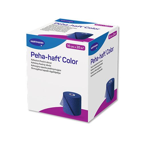 Peha-haft Color Fixierbinden, latexfrei, 10cmx20m blau, 1Stk