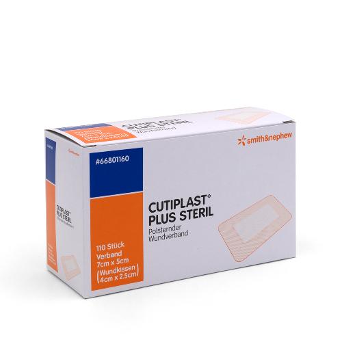 Cutiplast Plus steril 7x5 cm, 110St