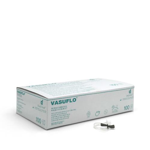 Ecoflo Perfusionsbesteck G22, 0,7x19mm schwarz, 100Stk Ecoflo Perfusionsbesteck G22, 0,7x19mm schwarz, 100Stk