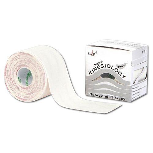 Nasara Kine Tape 5cmx5m weiß, 1 Rolle