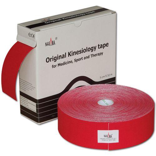 Nasara Kine Tape 5cmx32m rot, 1 Rolle