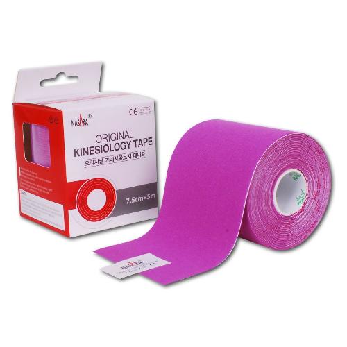 Nasara Kine Tape 7,5cmx5m lila, 1 Rolle