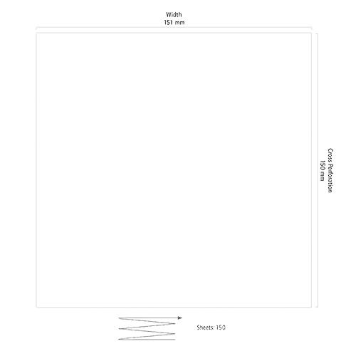CTG-Papier HNE BabyDopplex3000 151x150mm, 150 Blatt