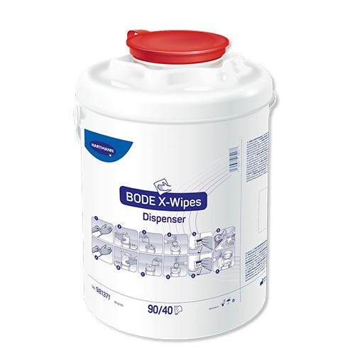 Bode X-Wipes Tuchspender für Vliesrollen mit 90 Tüchern, leer, rot, 1 Stück