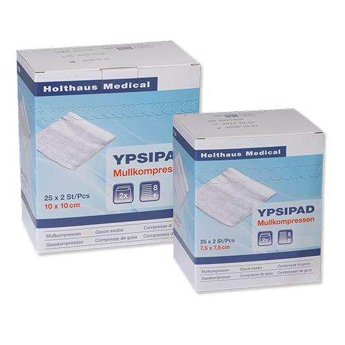 Ypsipad Mullkompresse unst 10x10cm 100St