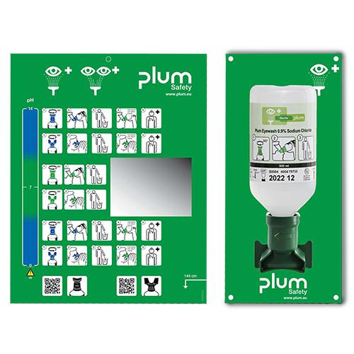 Plum Augendusche+500ml NaCl-Lösung, Set