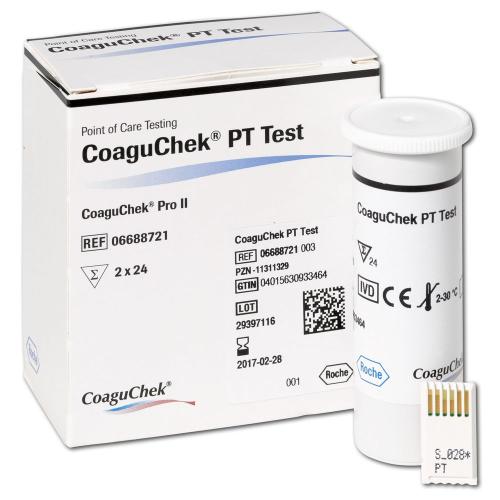 CoaguChek PT Teststreifen, 2x24Stk