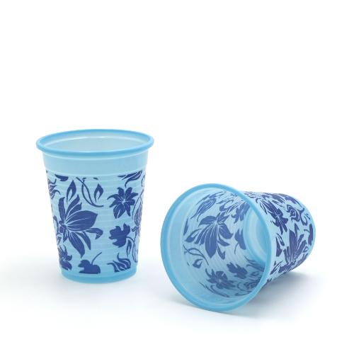 Monoart Trinkbecher Flower blau 180ml